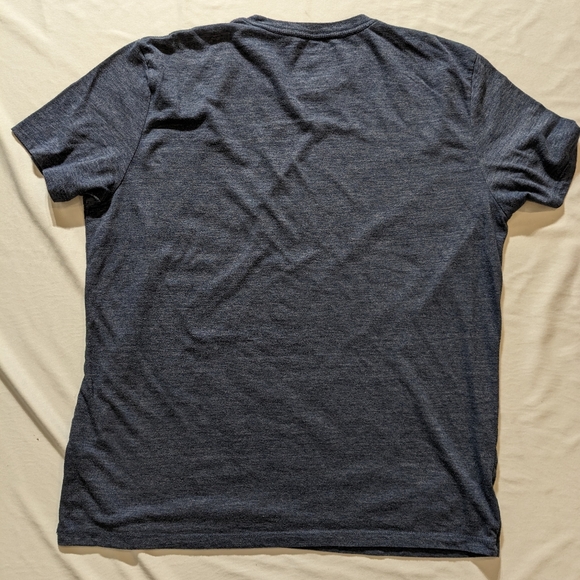 Lucky Brand Blue Good Luck and Good Fortune Joker Card Shirt, Size Large - Picture 7 of 11